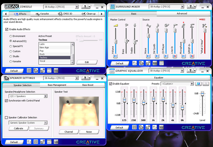 audigy 2 zs connections