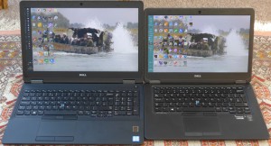 Move over little one: 15.6” E5570 on left, 14” E7450 on right.