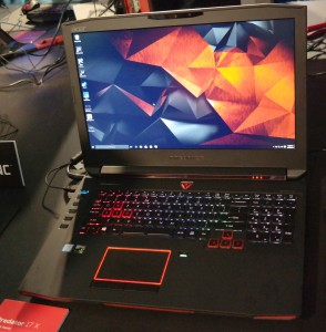The Acer Predator 17X has a aggressive design.