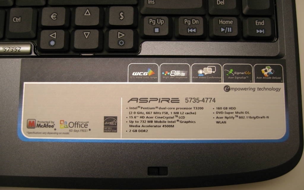 Acer Aspire 5735Z Review