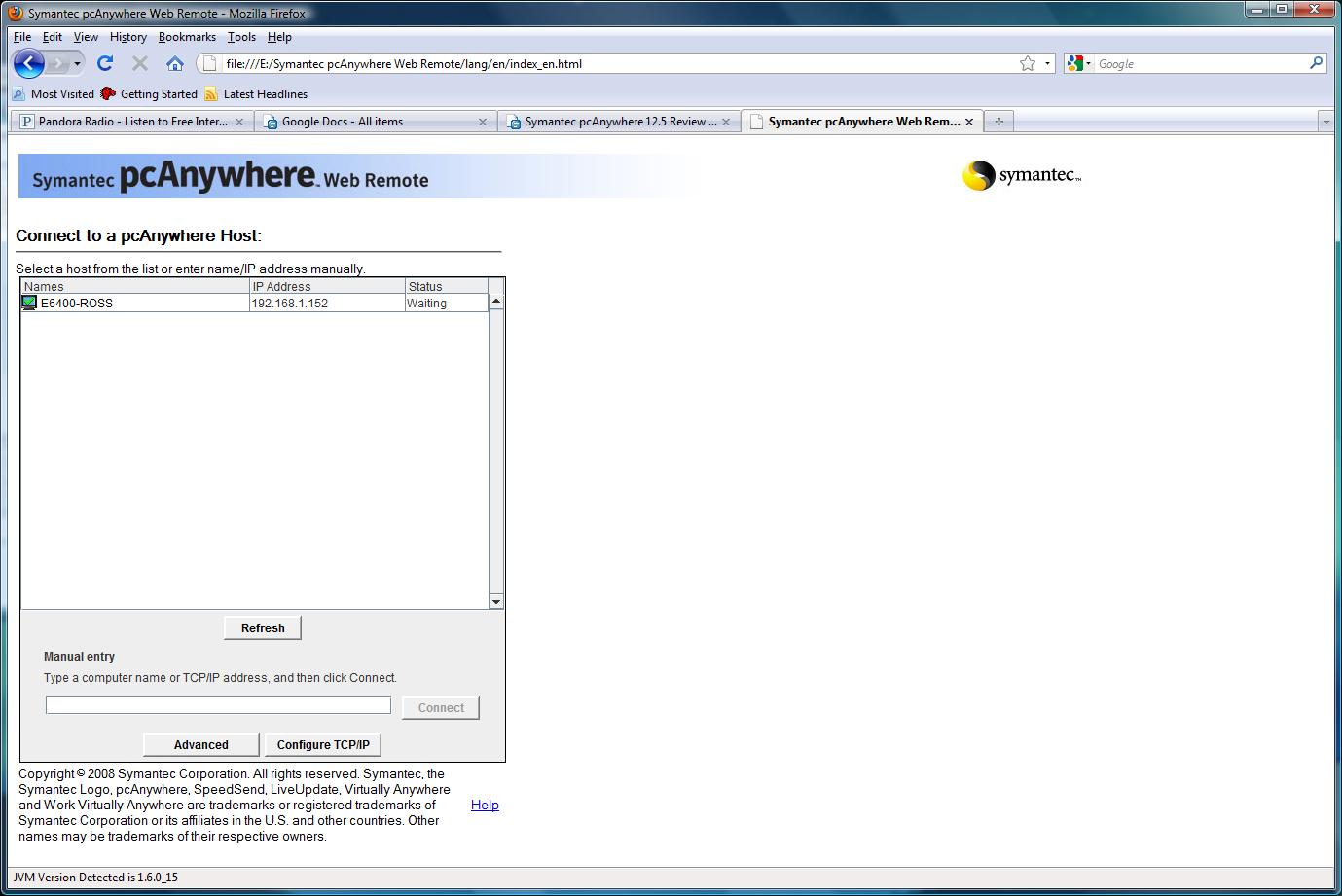 pcanywhere 12.5