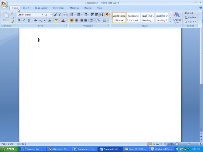 Microsoft Word 2010   -  2