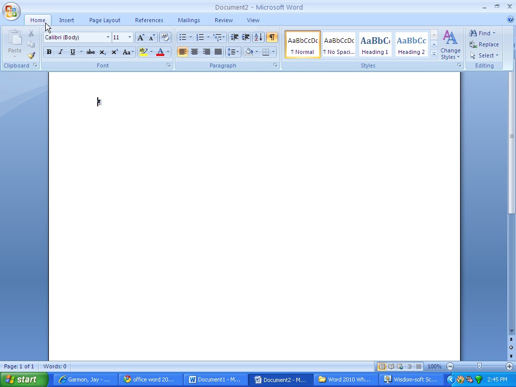 microsoft word 2010