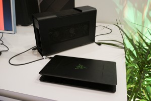 The Razer Blade Stealth uses a Thunderbolt 3 USB-C port as a connection for an external graphics solution.