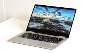 The 14-inch Lenovo Yoga 14 convertible notebook.