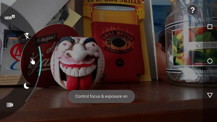 The Moto X Pure Edition camera software is simple, which we like.