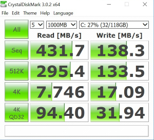 ThinkPad13CrystalDiskMark
