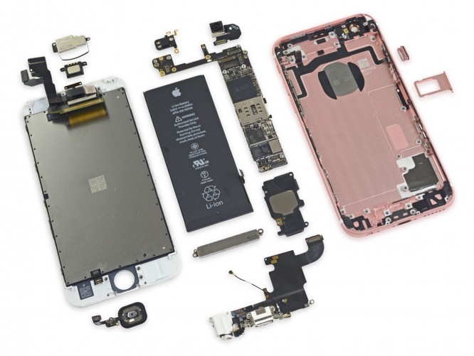 The iPhone 6s does not have a large battery.